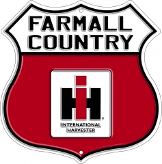 Farmall Country Red Metal Sign